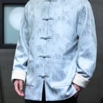 Men's Chinese Style 2024 New Suede Tang Suit – Modern Hanfu Jacket with Frog Buttons and Stand Collar, Autumn Fashion - Image 2